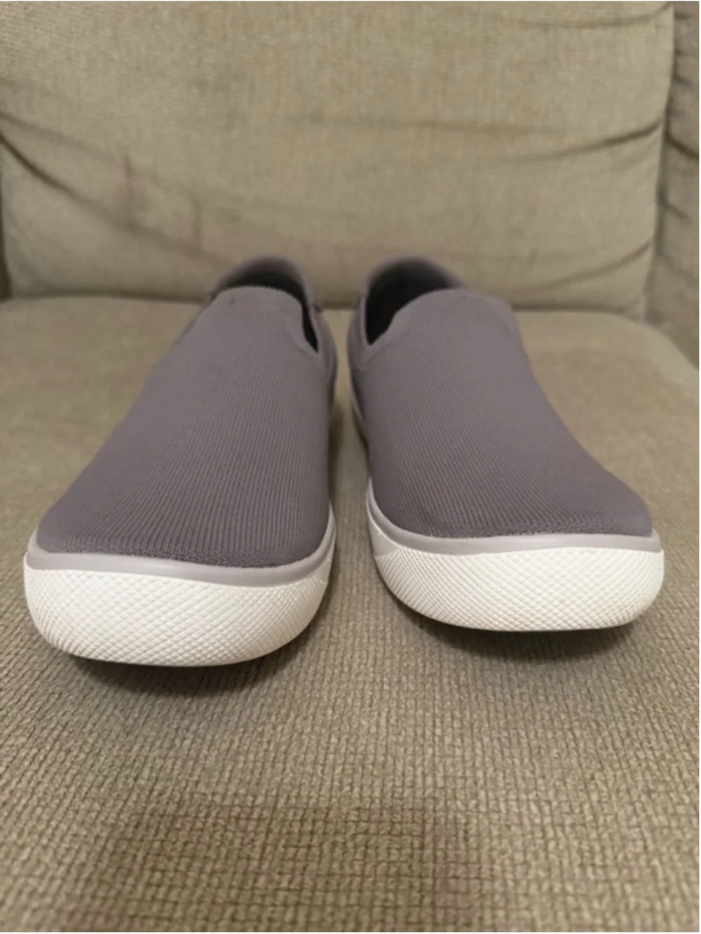Vessi Boardwalk Slip-On Women's Gray Waterproof DymaTex Knit Sneaker Size 9